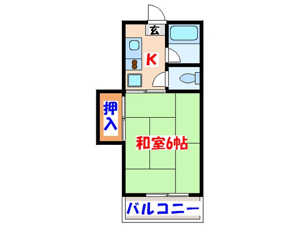 ファミリ－ハイツ阿部の物件間取画像